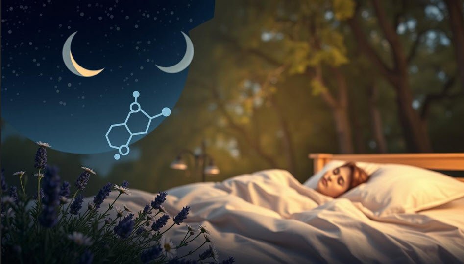 Frau schläft draußen – Symbol für natürlichen Schlaf